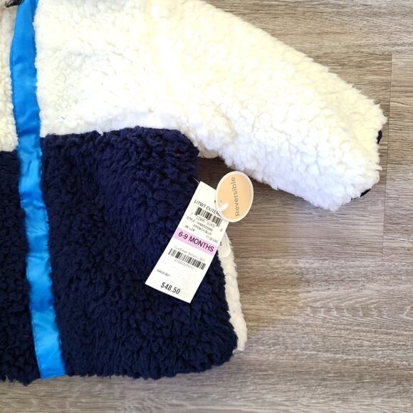 First Impressions faux sherpa reversible jacket Size 6-9 months - Picture 6 of 6